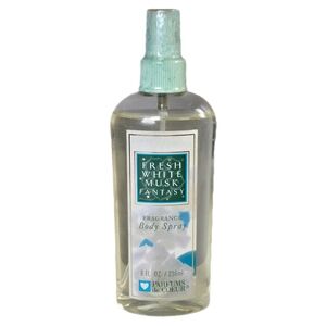 Vtg Fresh White Musk Fantasy 8oz Fragrance Women Parfums de Coeur RARE Sealed